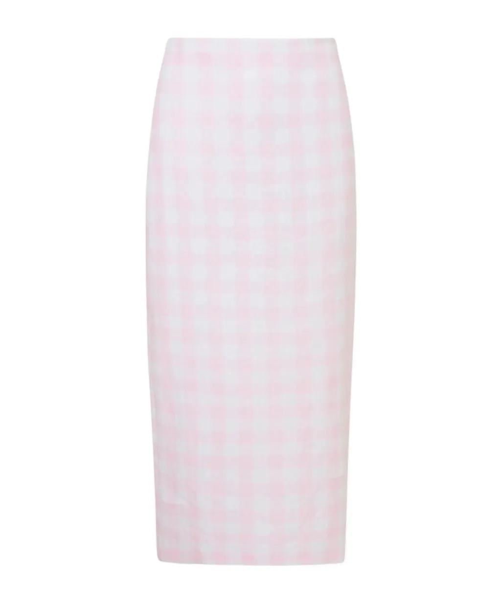 Gingham Midi Skirt