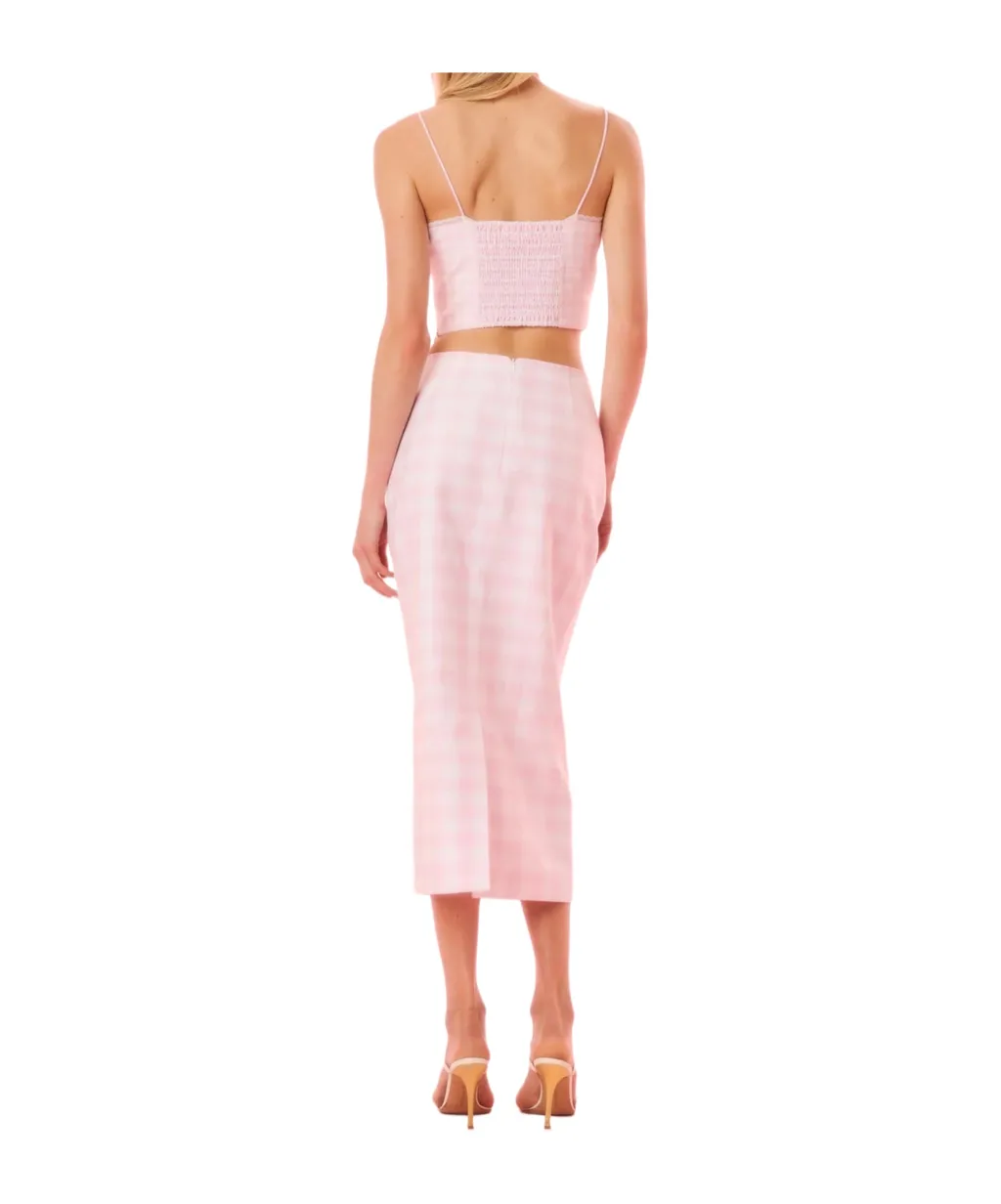 Gingham Midi Skirt