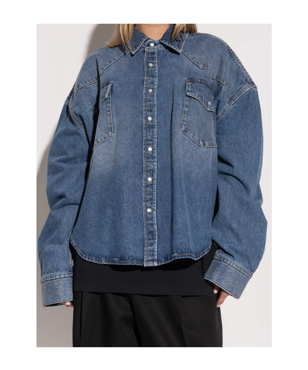 Vetements Long-Sleeved Denim Shirt
