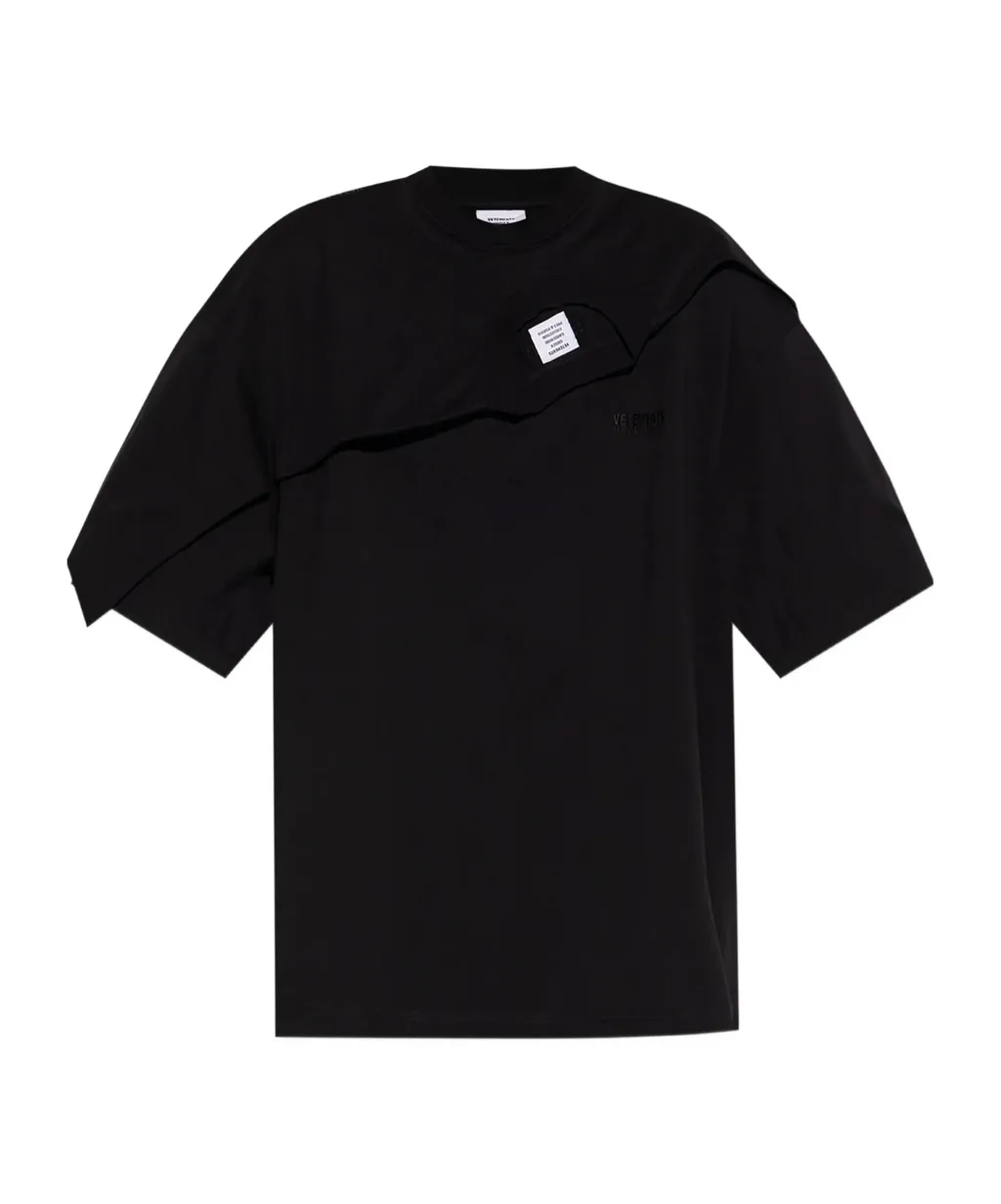 Vetements Logo Embroidered Short-Sleeved T-Shirt