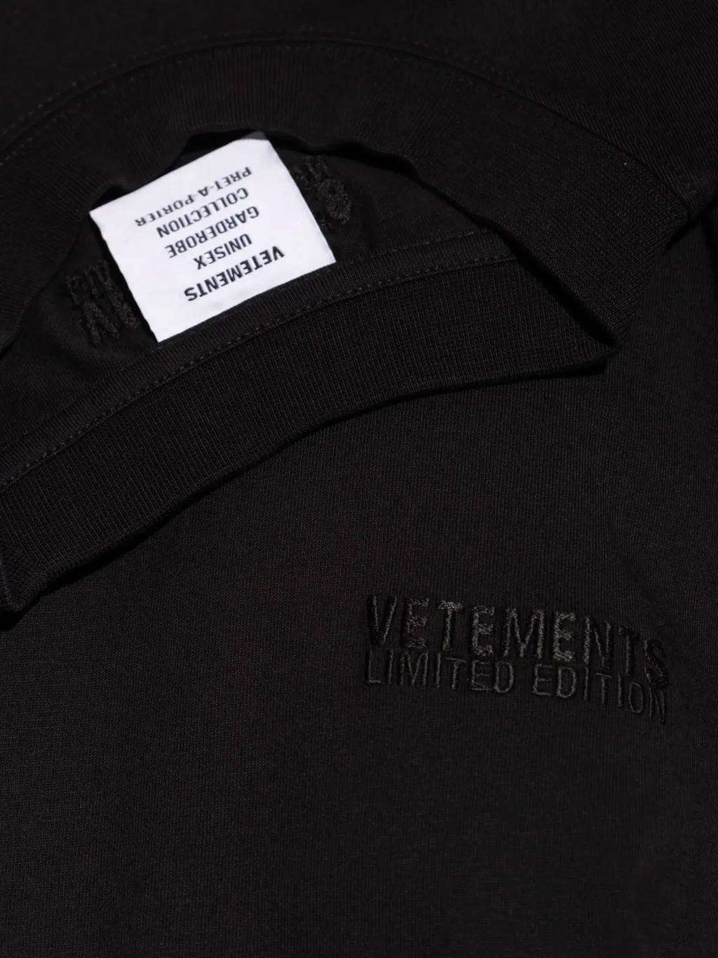 Vetements Logo Embroidered Short-Sleeved T-Shirt