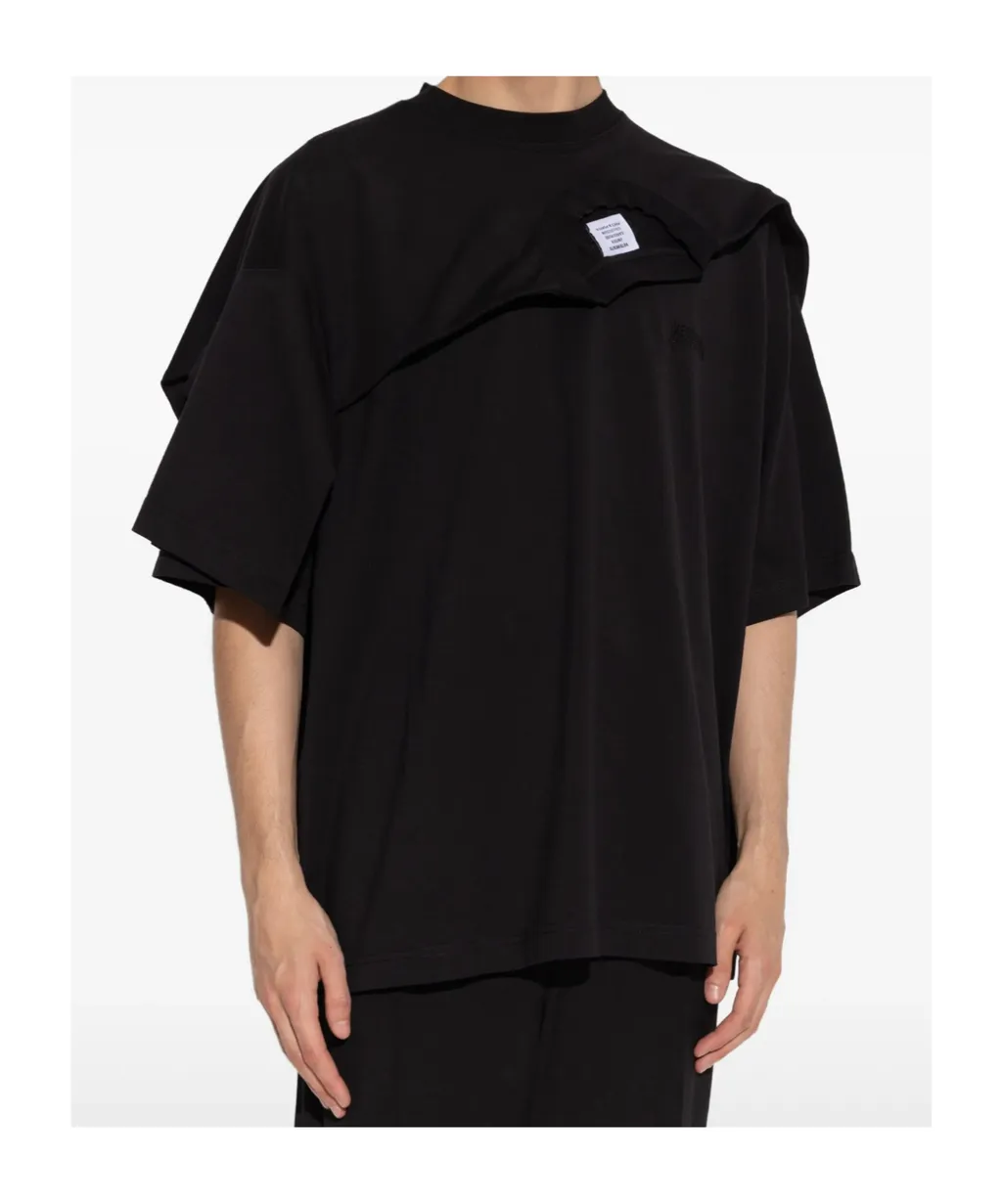 Vetements Logo Embroidered Short-Sleeved T-Shirt