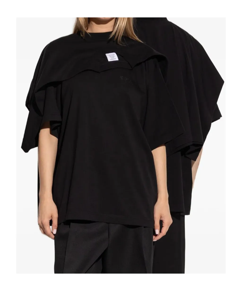 Vetements Logo Embroidered Short-Sleeved T-Shirt