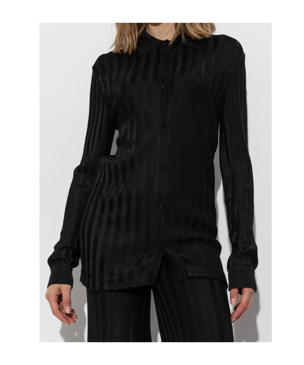Tom Ford Stripe Pattern Button-Up Shirt