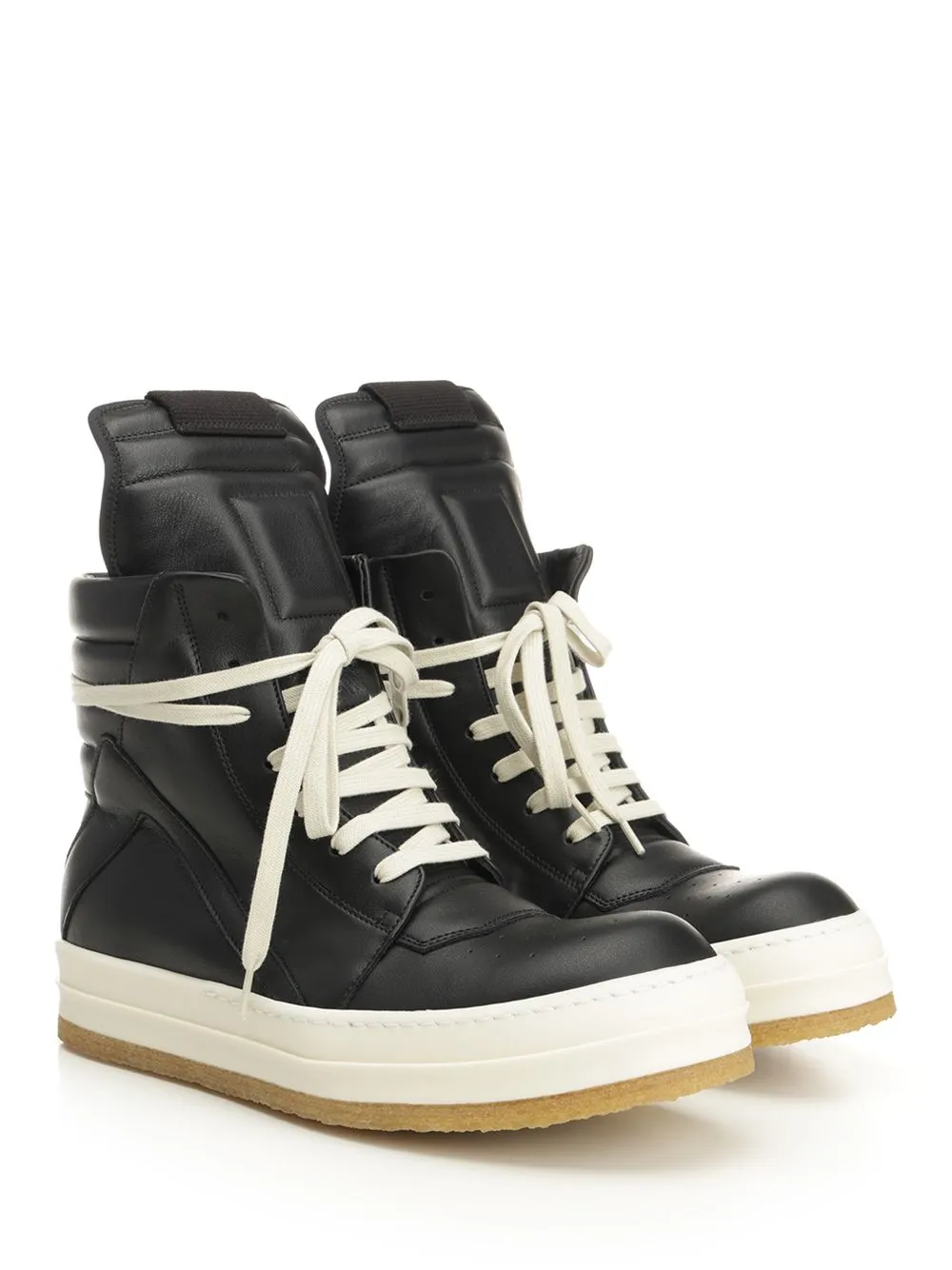 Geobasket Padded Leather High-Top Sneakers