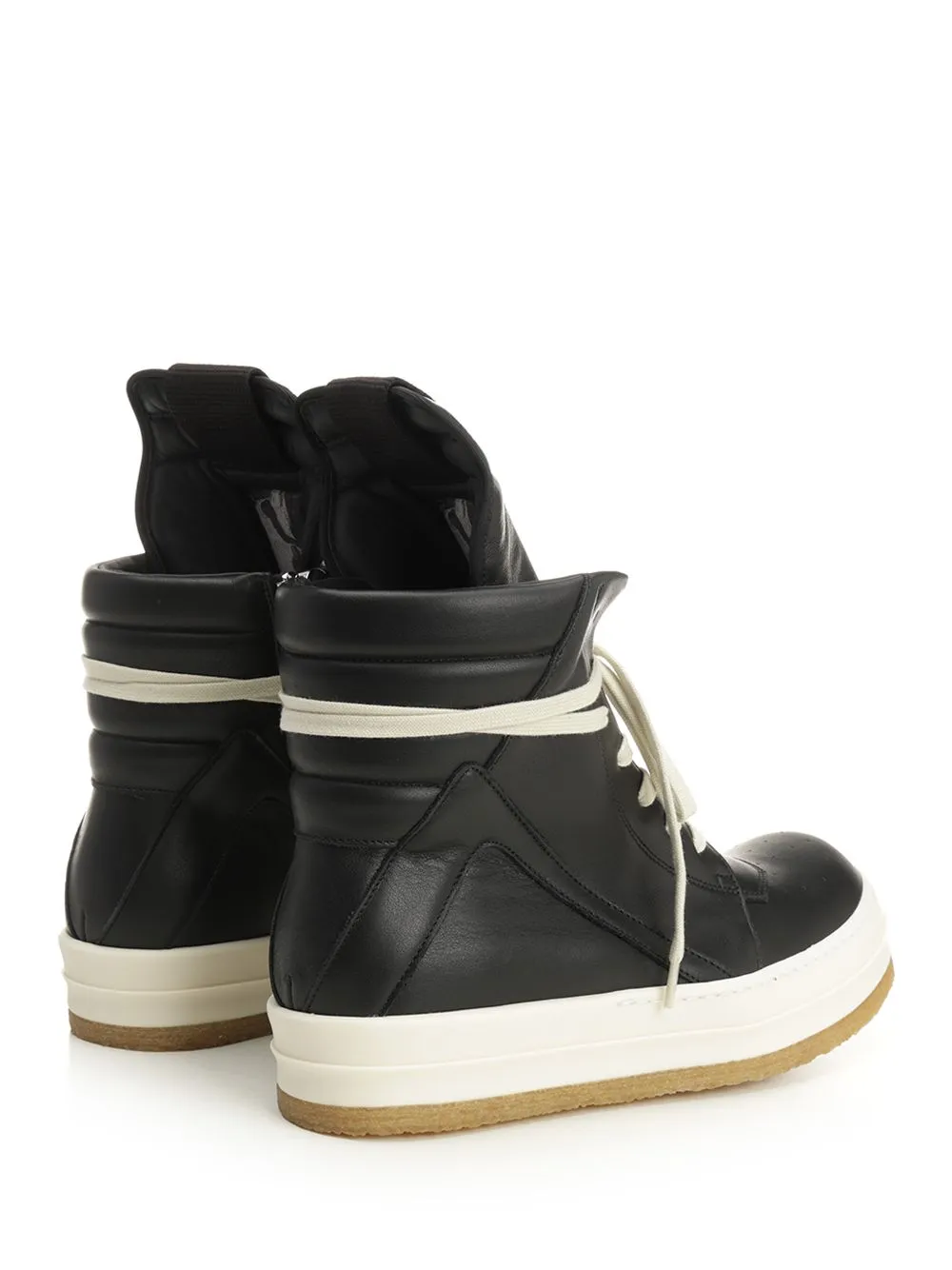 Geobasket Padded Leather High-Top Sneakers