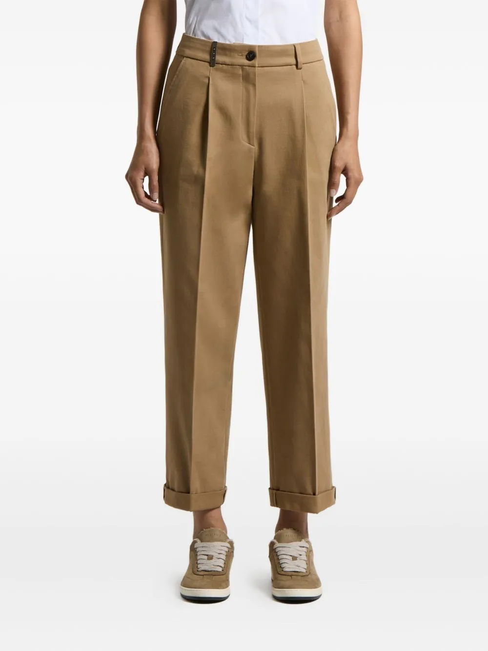 Pleated-Details Trousers