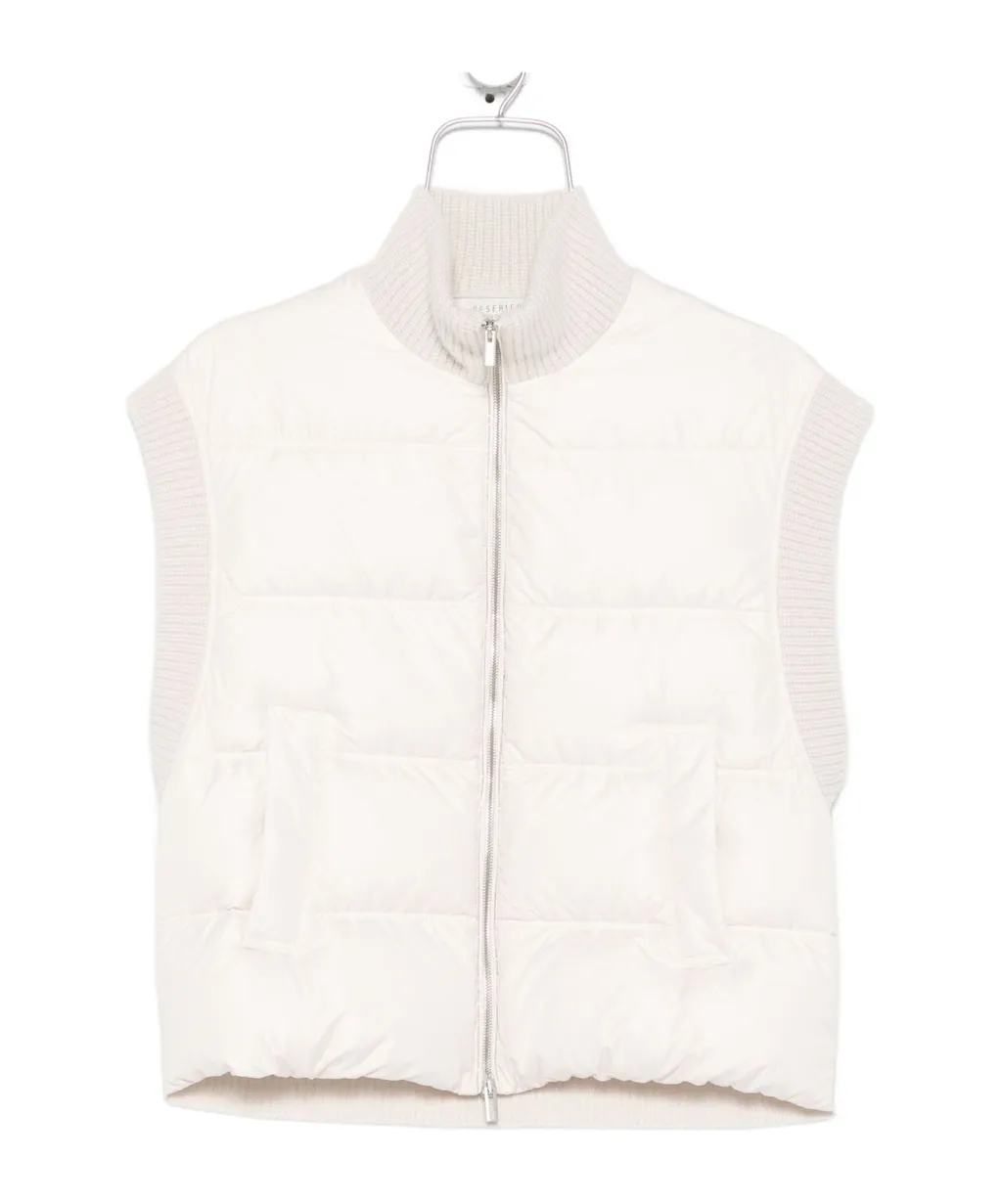 Peserico Lurex Tricot And Down Vest