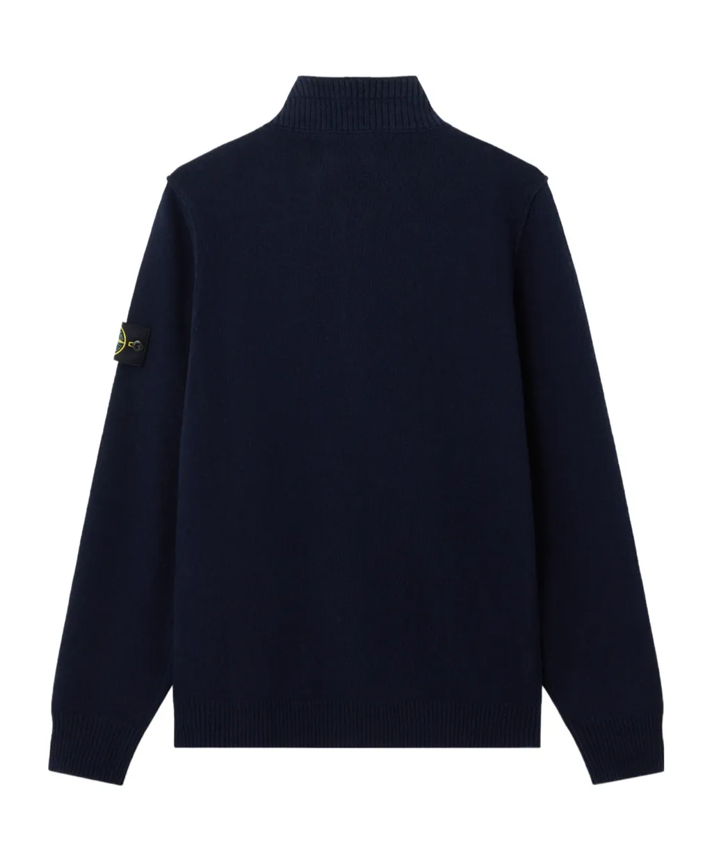 Stone Island Logo Patch High Neck Sweater
