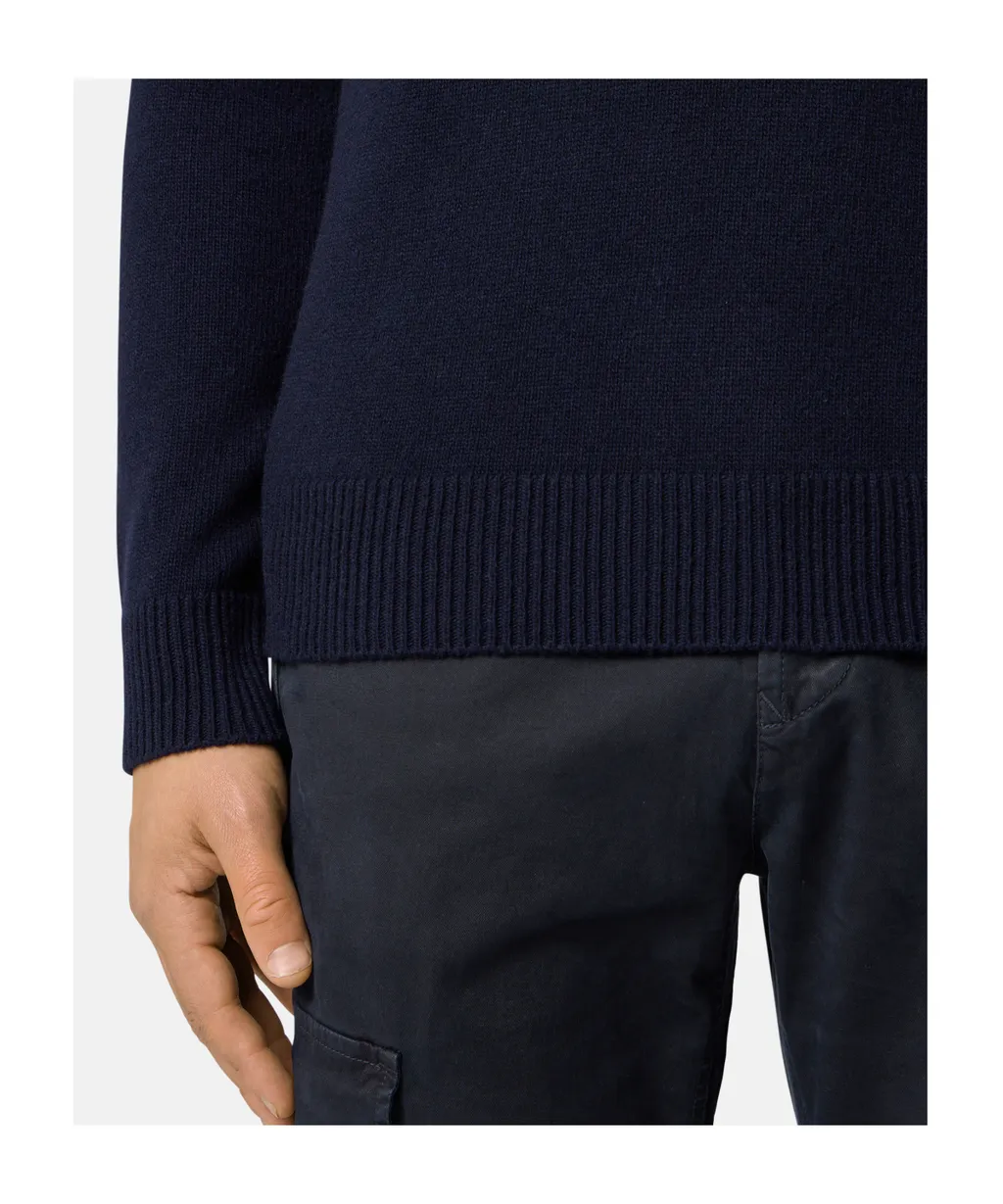 Stone Island Logo Patch High Neck Sweater