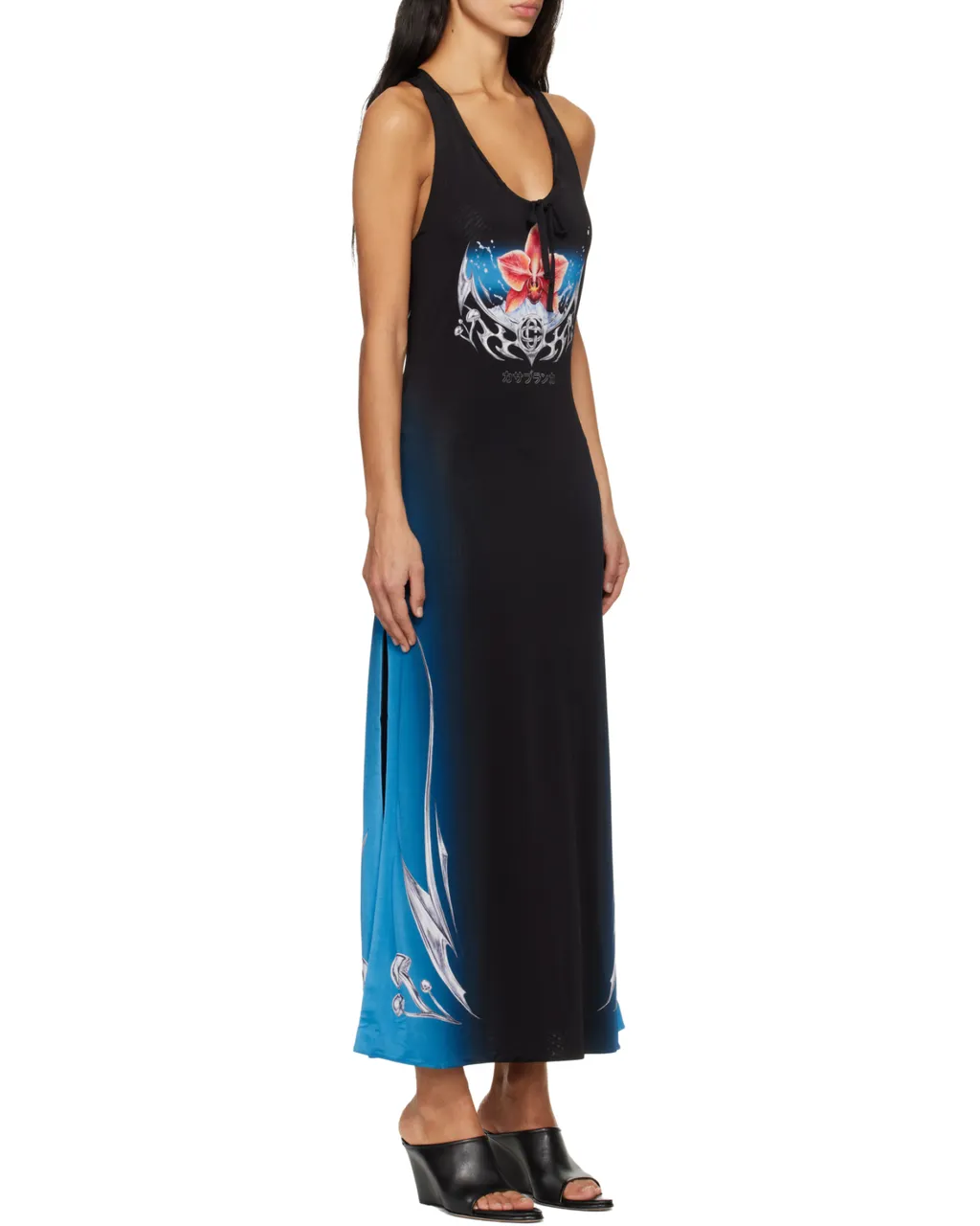 Casablanca Blades Slinky Jersey Dress