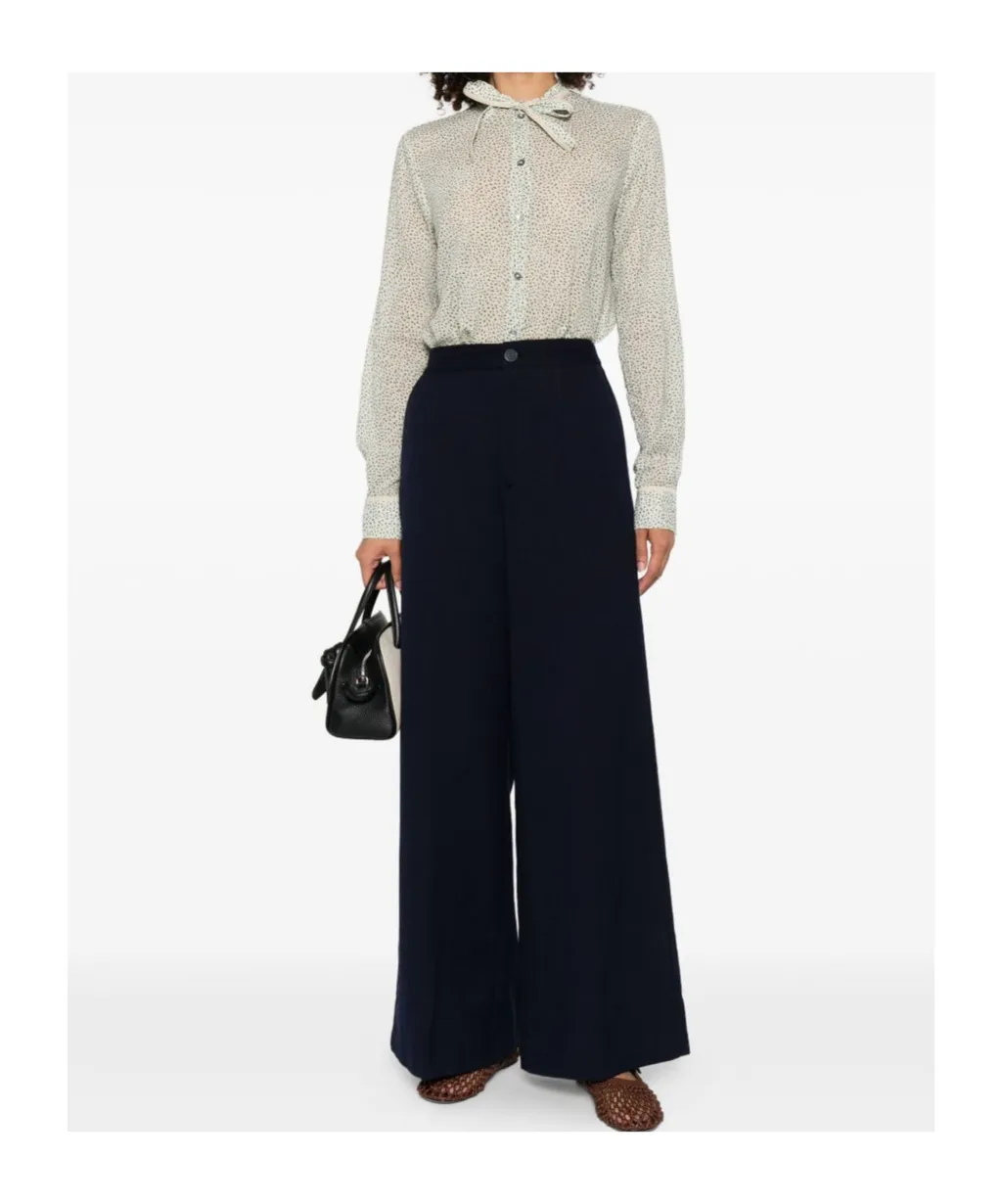 Wide-Leg Casual Pants