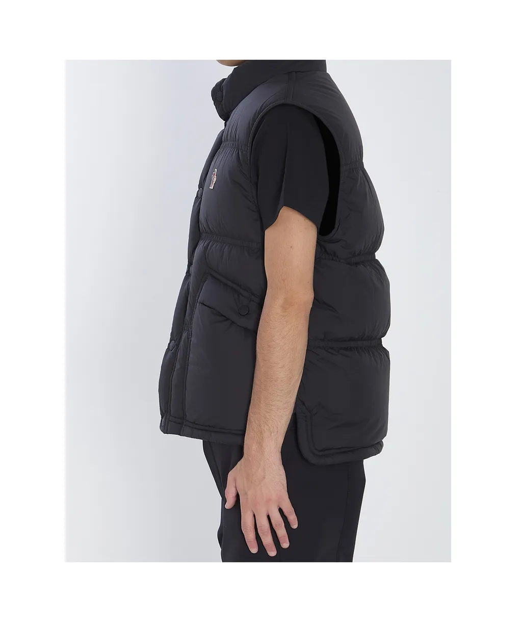 Moncler Grenoble Aul Logo Embroidered Ski Gilet
