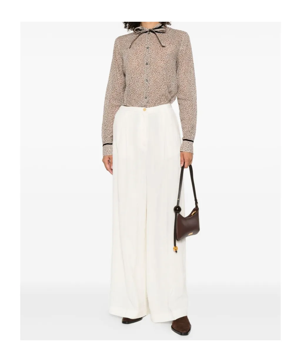 Wide-Leg Casual Pants