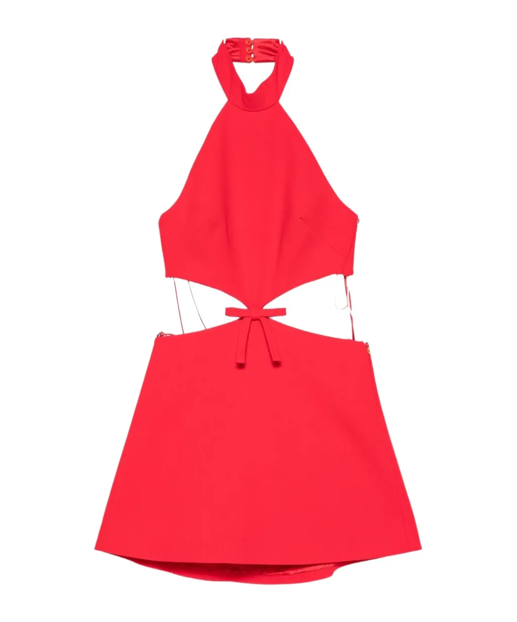 Halterneck Cut-Out Mini Dress