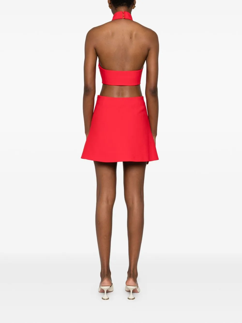 Halterneck Cut-Out Mini Dress
