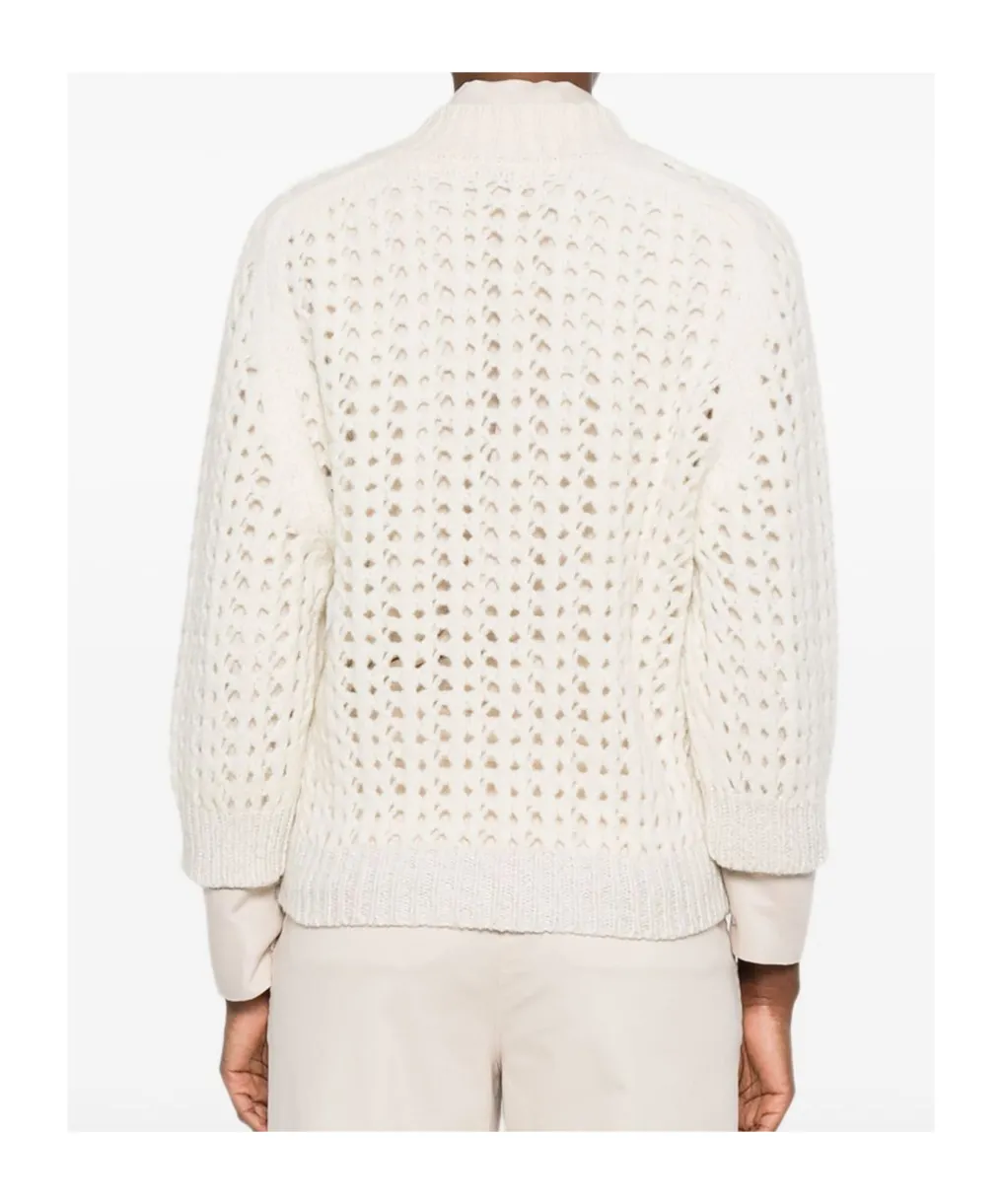 Peserico Open-Knit Three-Quarter Sleeves Jumper
