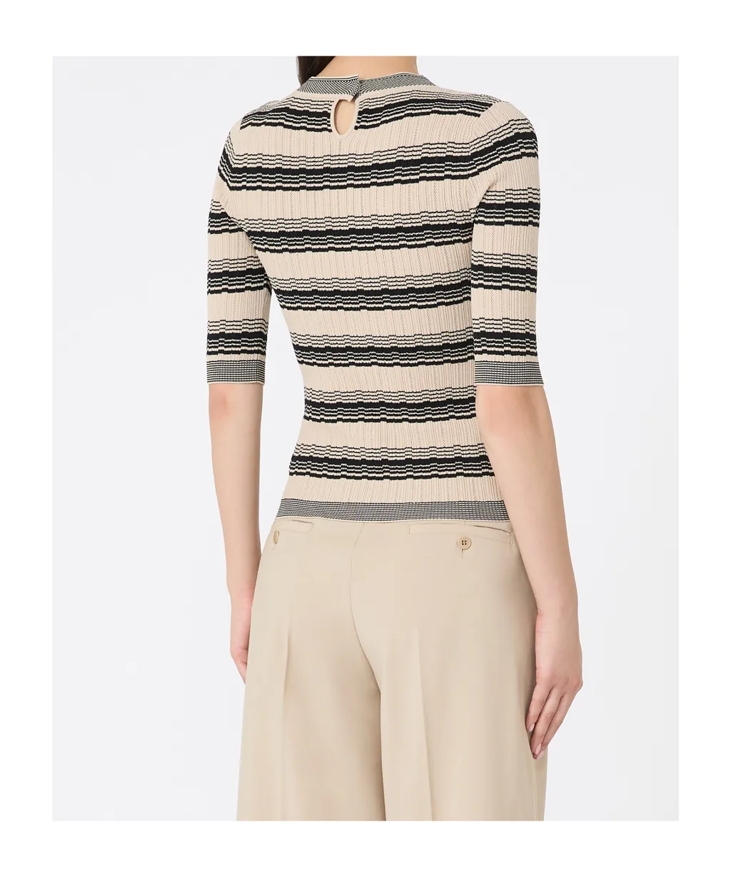 Viscose Crepe T-Shirt