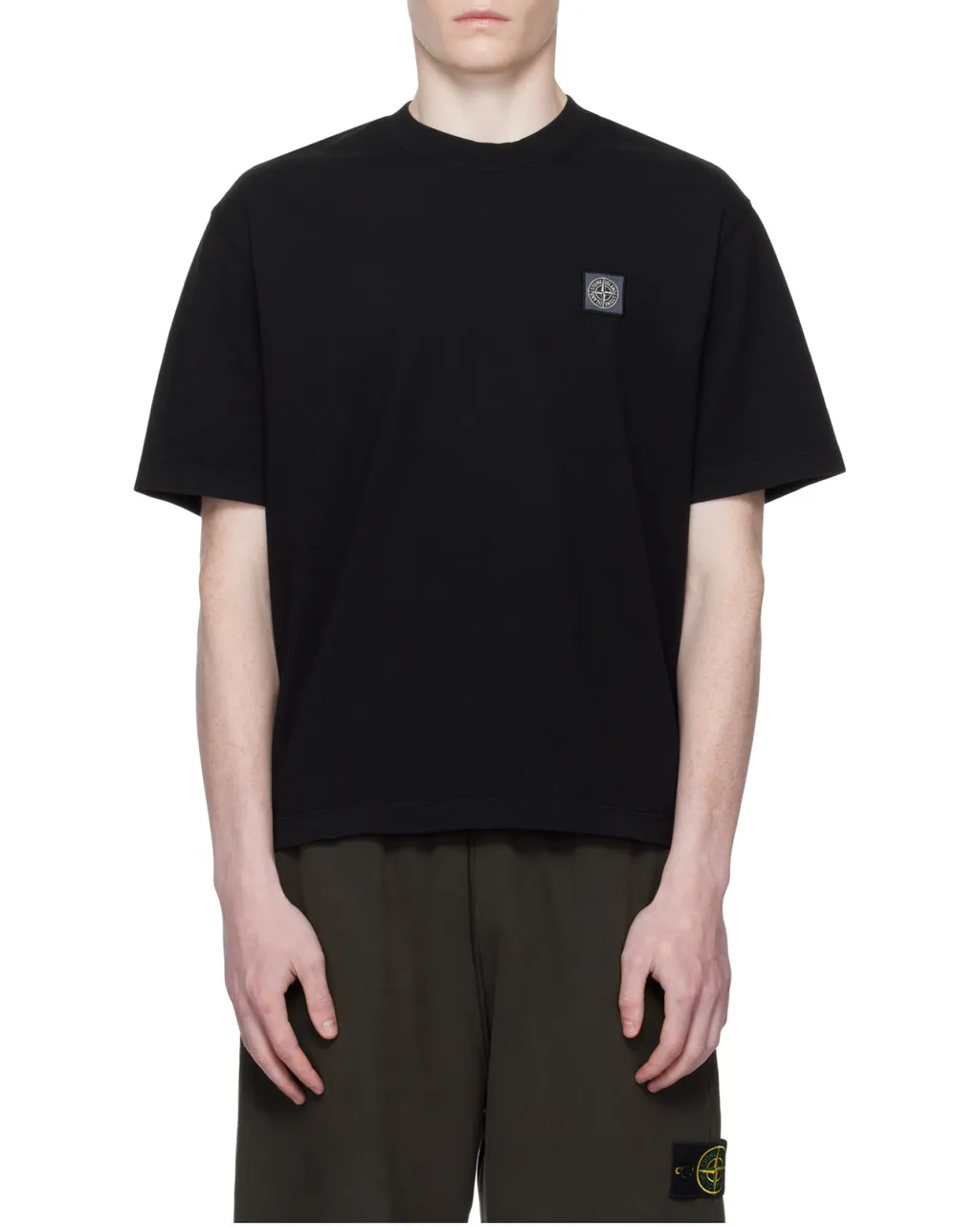 Stone Island Logo Patch Crewneck T-Shirt
