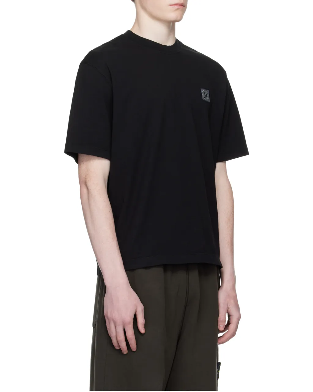 Stone Island Logo Patch Crewneck T-Shirt