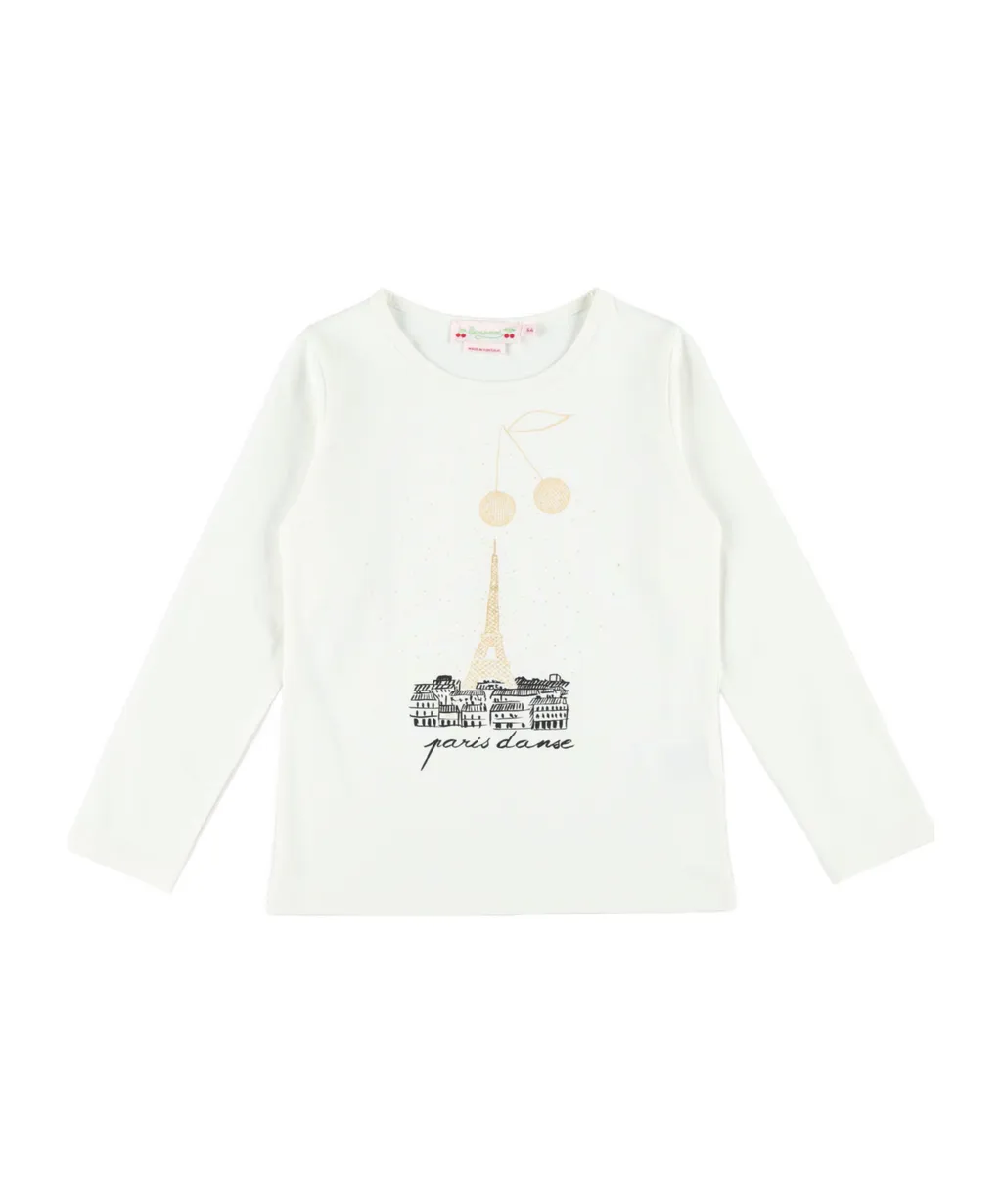 Bonpoint Eiffel-Tower And Cherry Printed T-Shirt