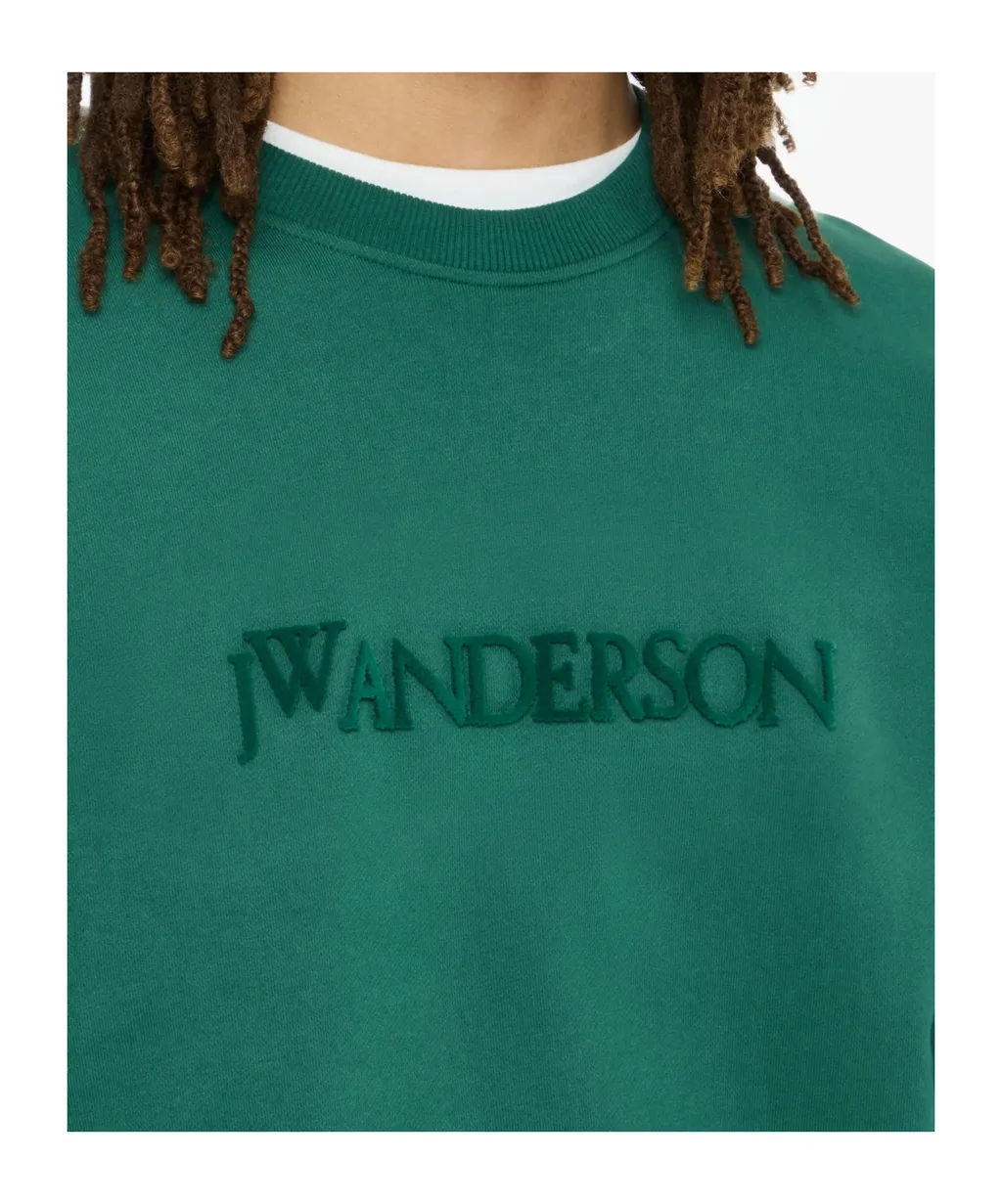 Jw Anderson Logo Embroidered Sweatshirt