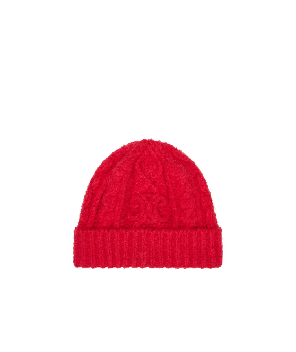 Beanie In Triomphe Brushed Aran Cotton