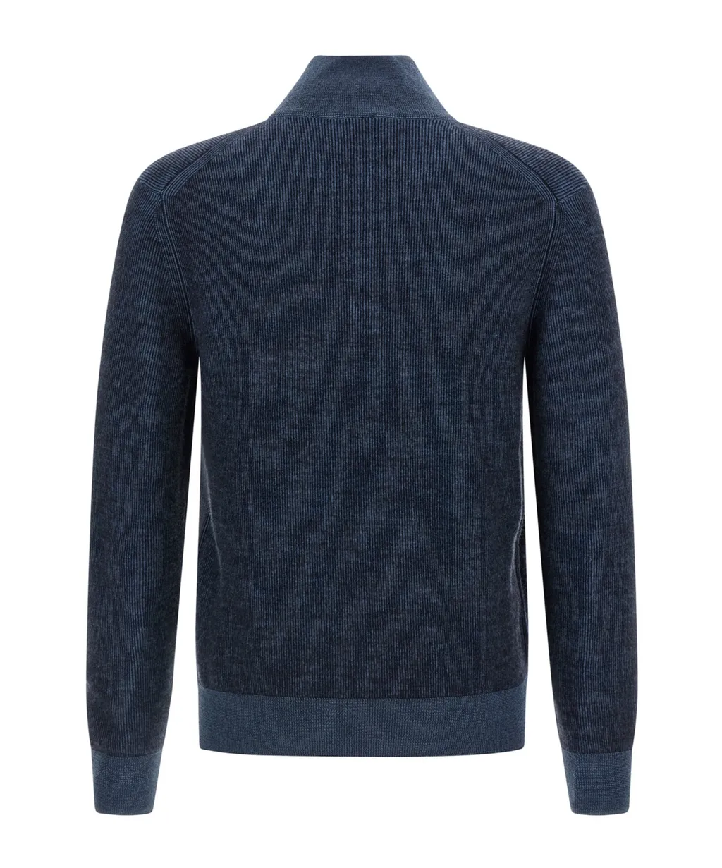 Brioni Half-Zip Mockneck Jumper