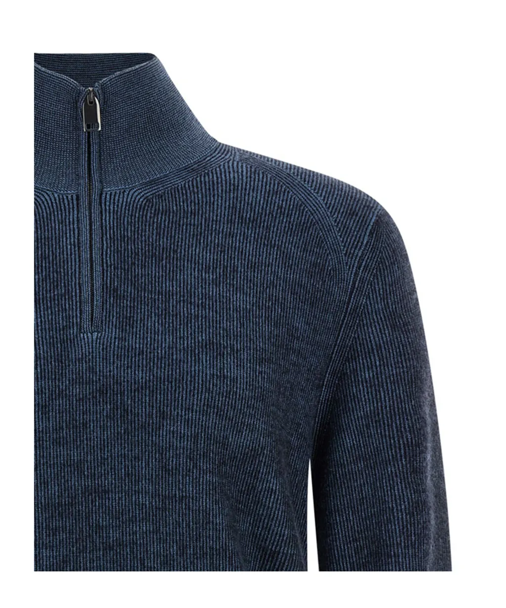 Brioni Half-Zip Mockneck Jumper