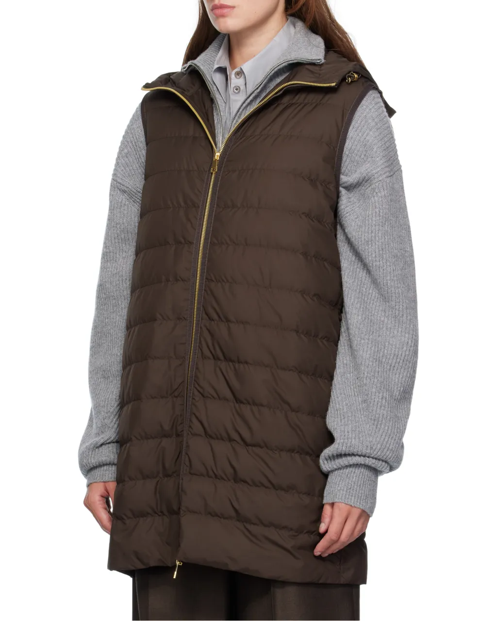 Drawstring-Waist Hooded Coat