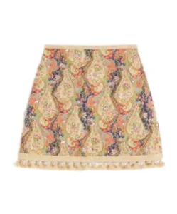 Embroidered Mini Skirt