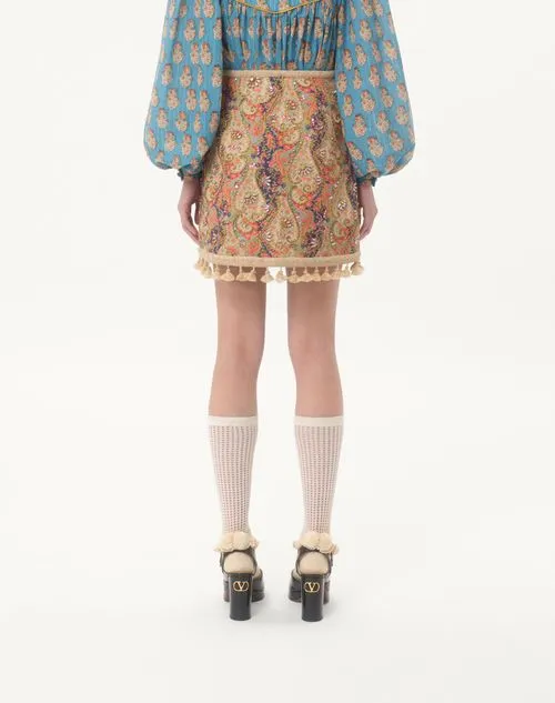 Embroidered Mini Skirt