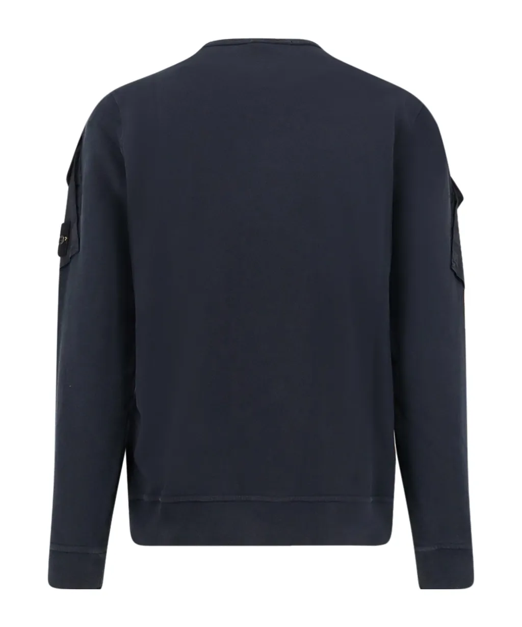 Stone Island Logo Patch Crewneck Sweatshirt