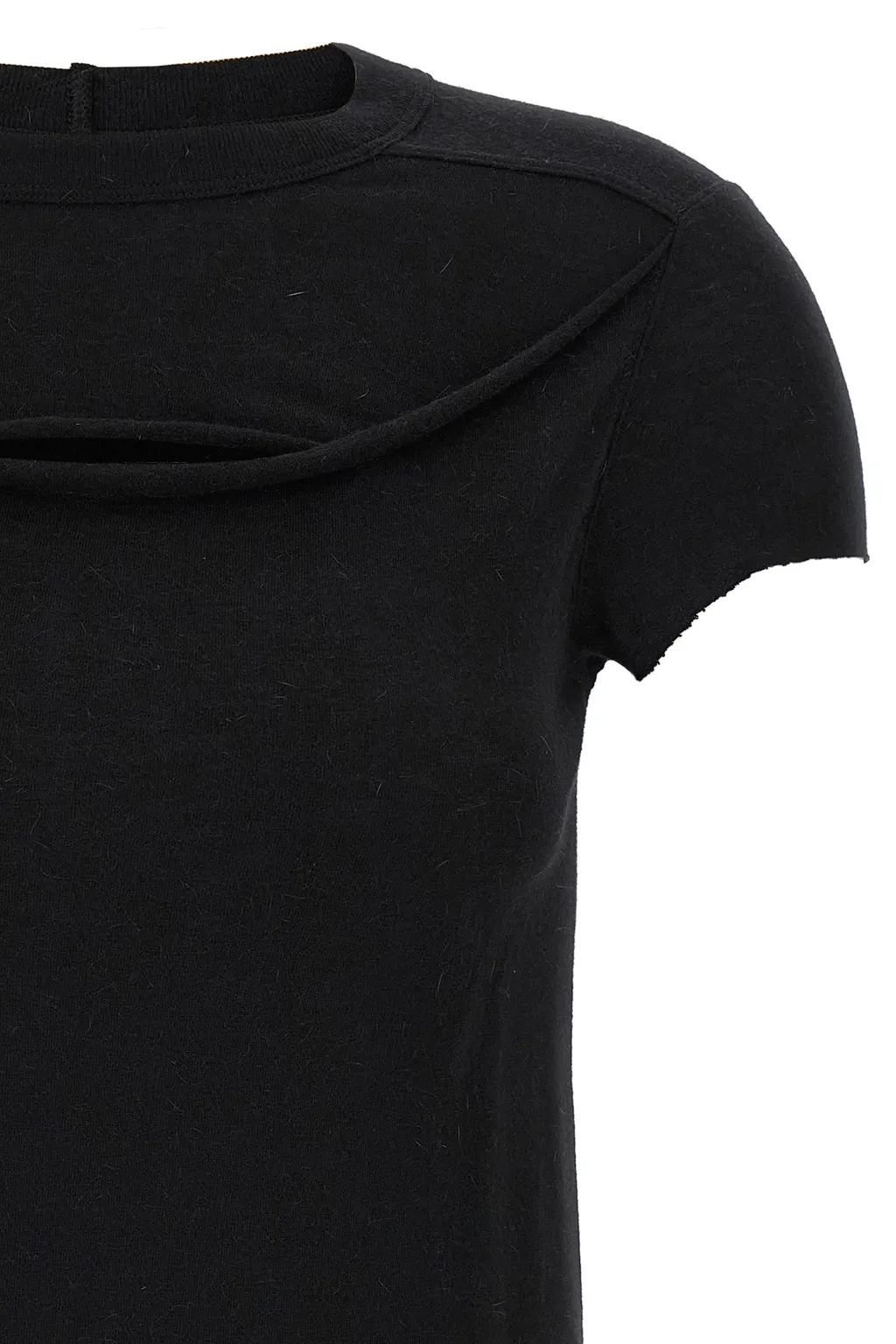 Raw-Edge Crew-Neck T-Shirt