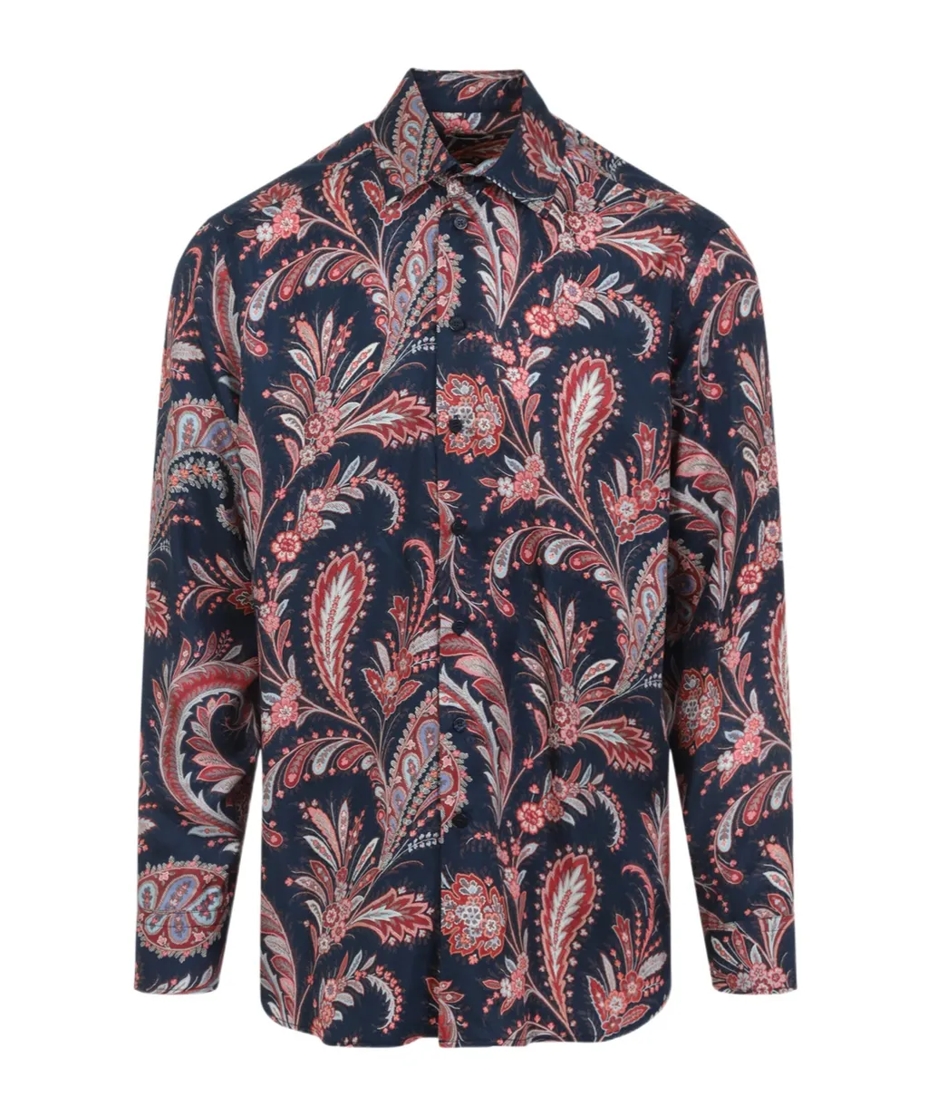 Silk Shirt With Paisley Print