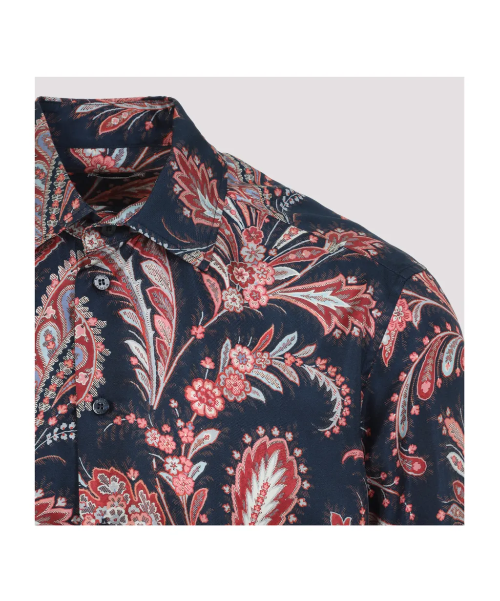 Silk Shirt With Paisley Print
