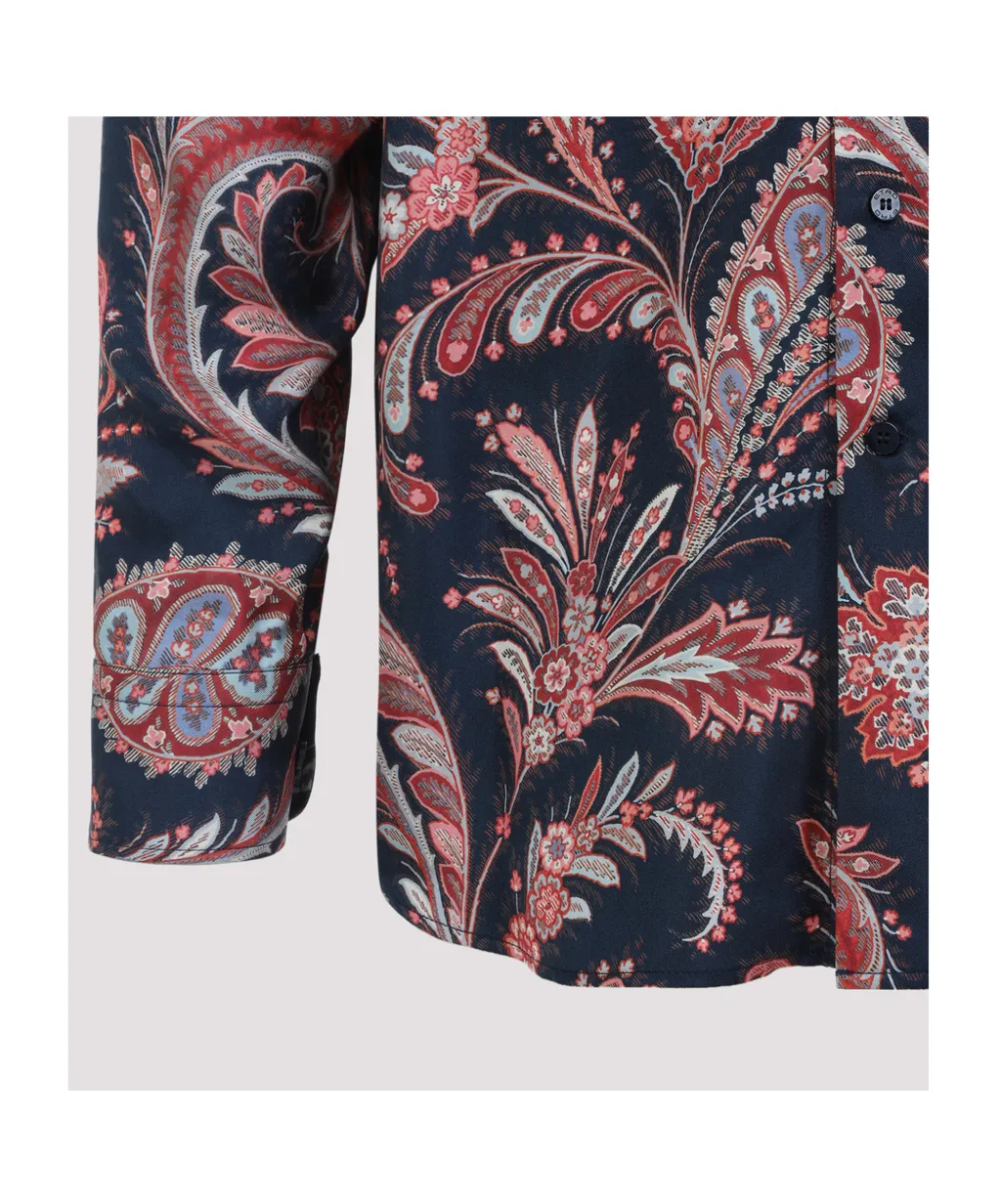 Silk Shirt With Paisley Print