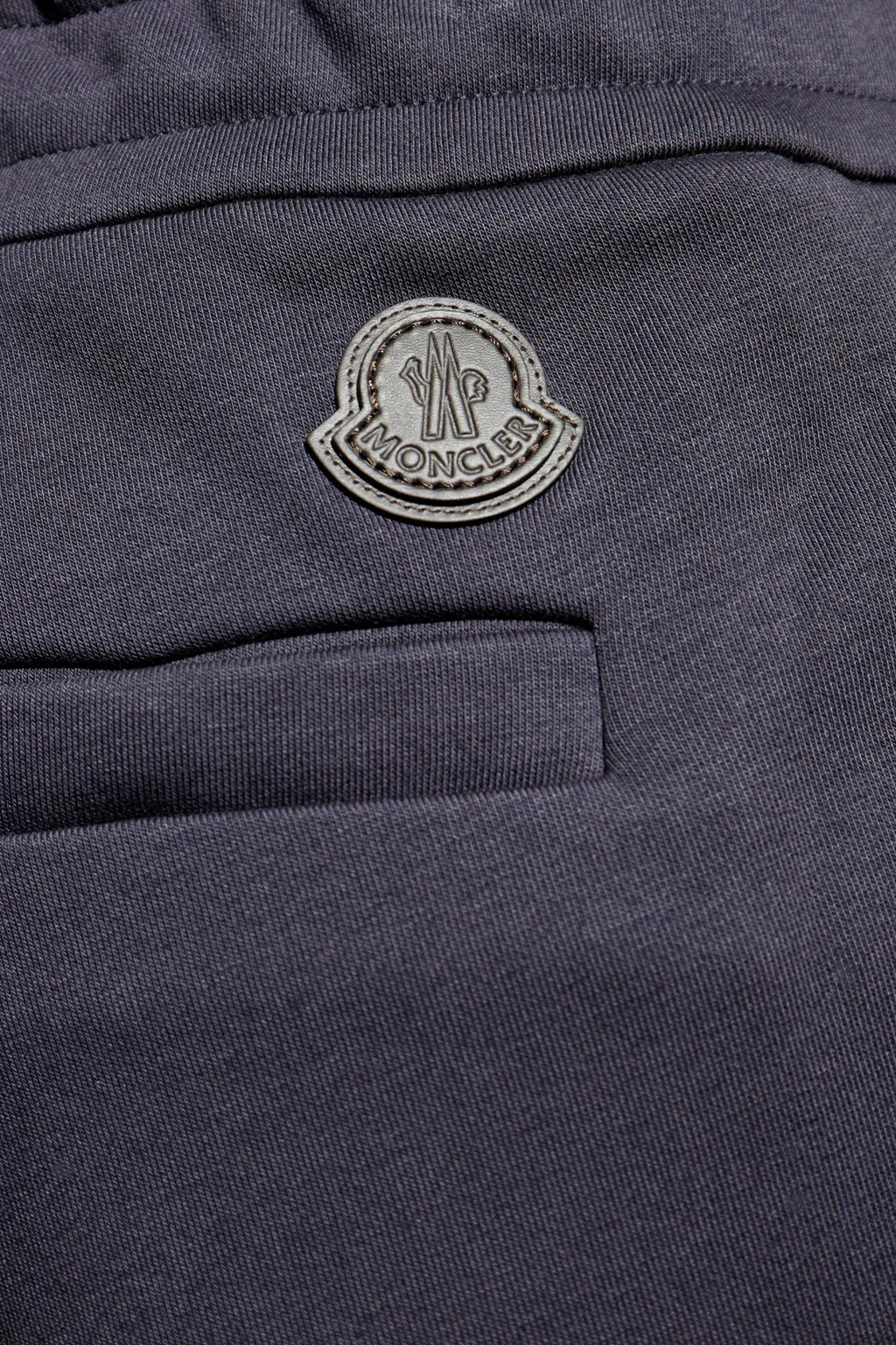 Moncler Logo Patch Straight Leg Pants