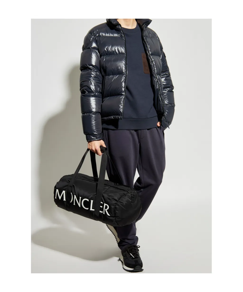 Moncler Logo Patch Straight Leg Pants