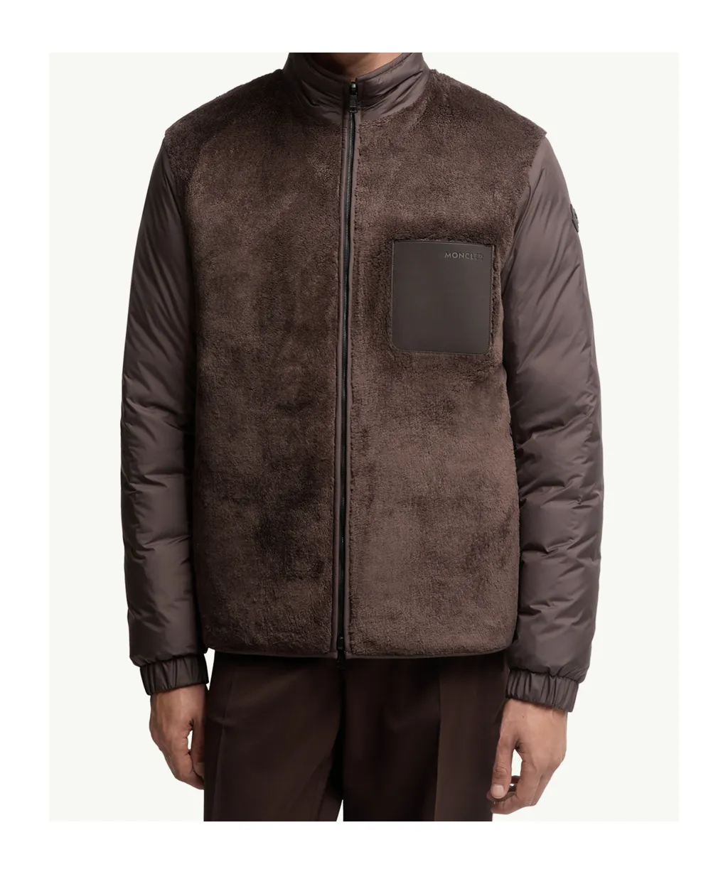 Moncler Livra Reversible Teddy Short Down Jacket