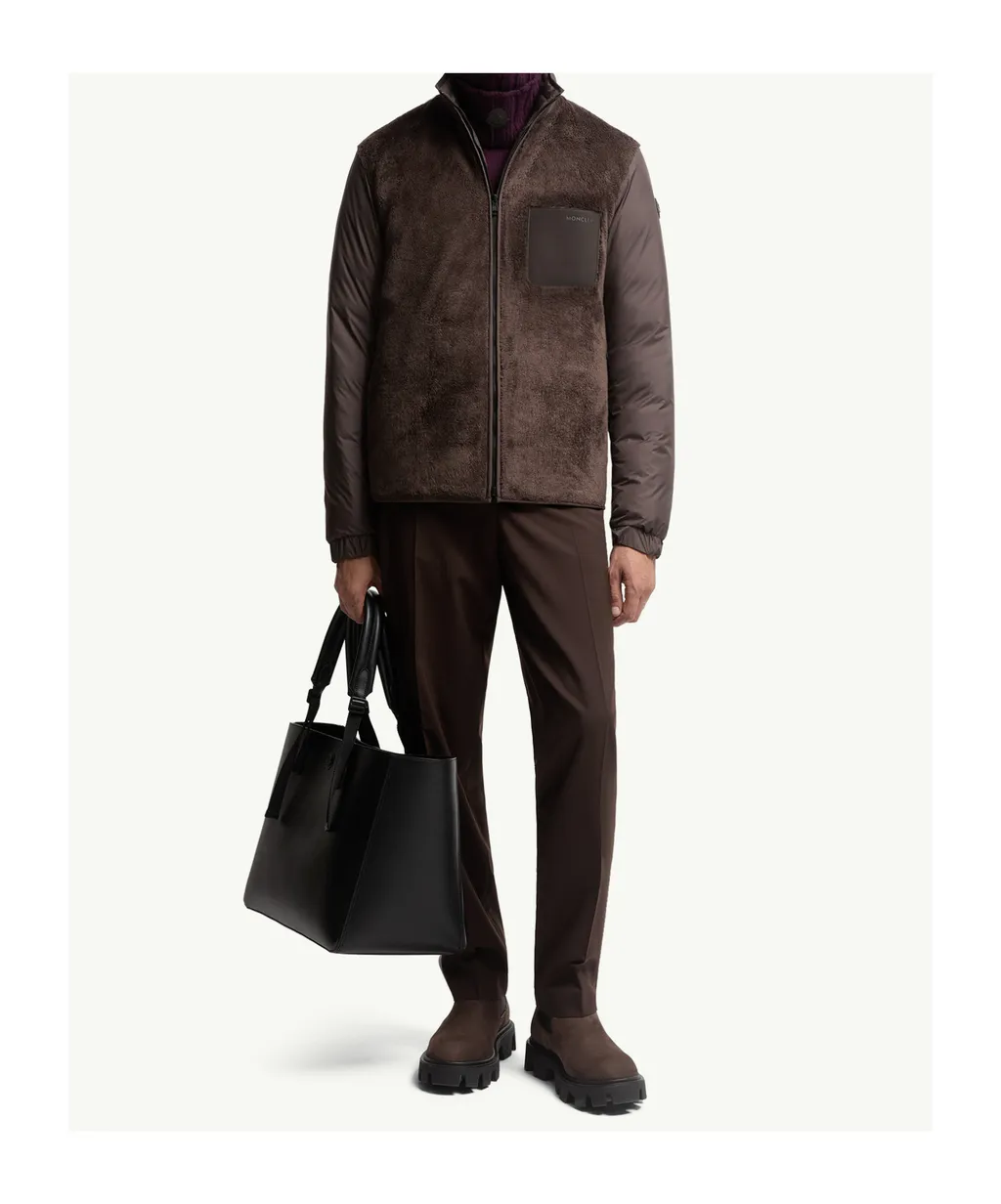 Moncler Livra Reversible Teddy Short Down Jacket
