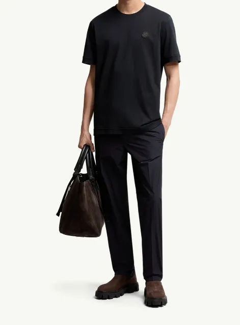 Moncler Logo Patch Crewneck T-Shirt