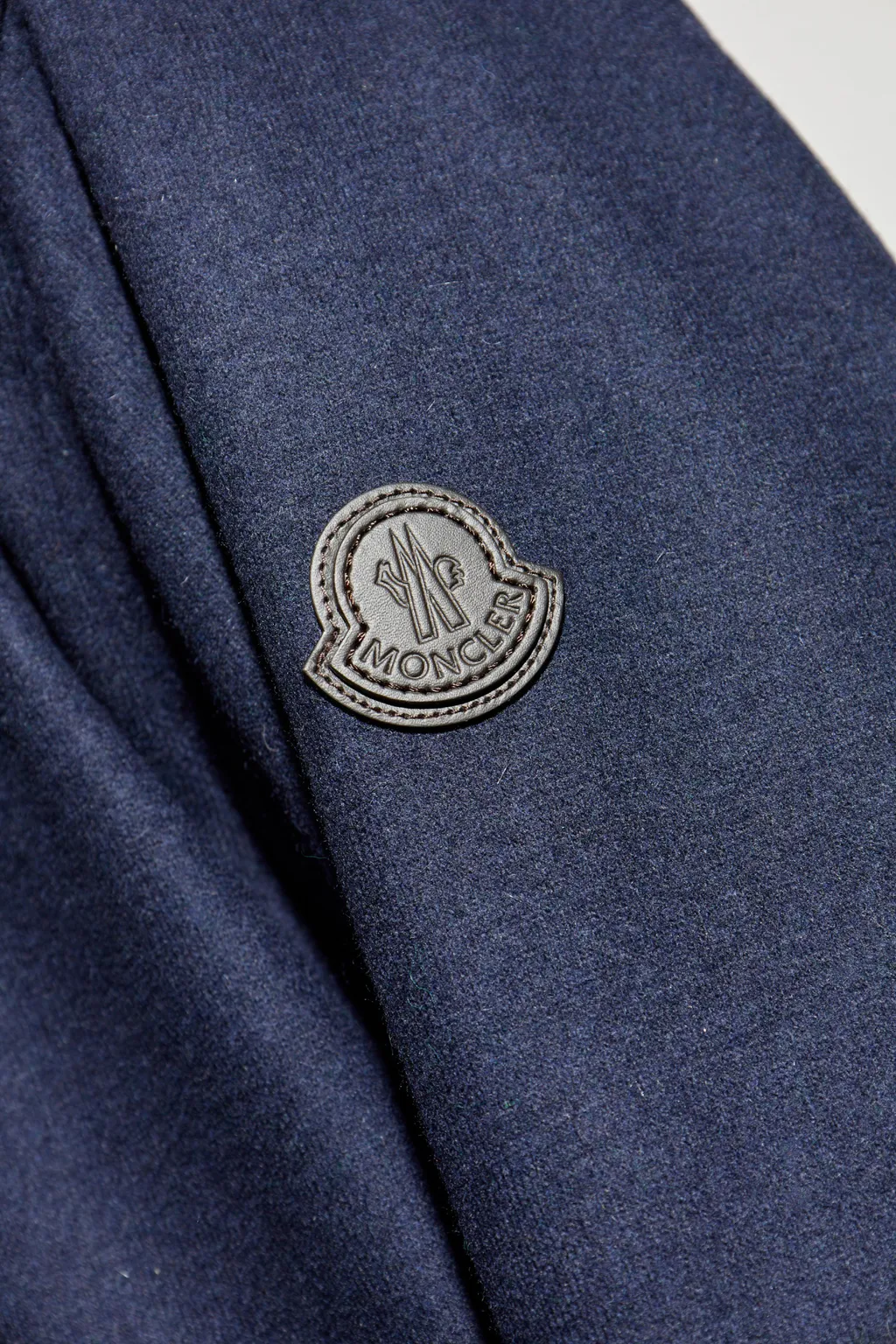 Moncler Logo Patch Button-Up Hoodie