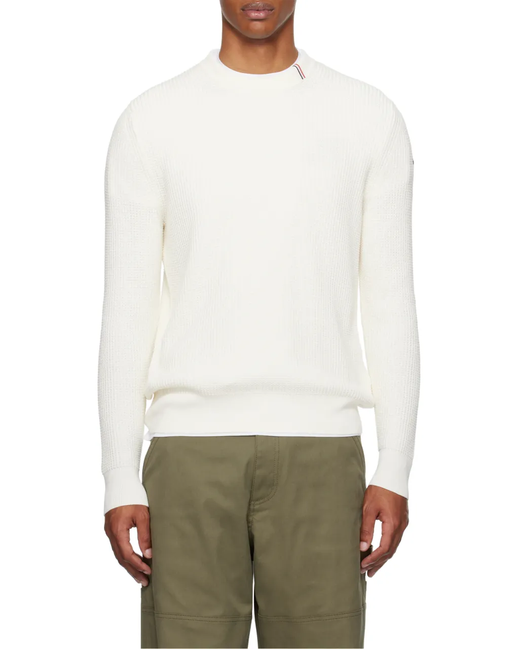 Moncler Logo Patch Crewneck Jumper
