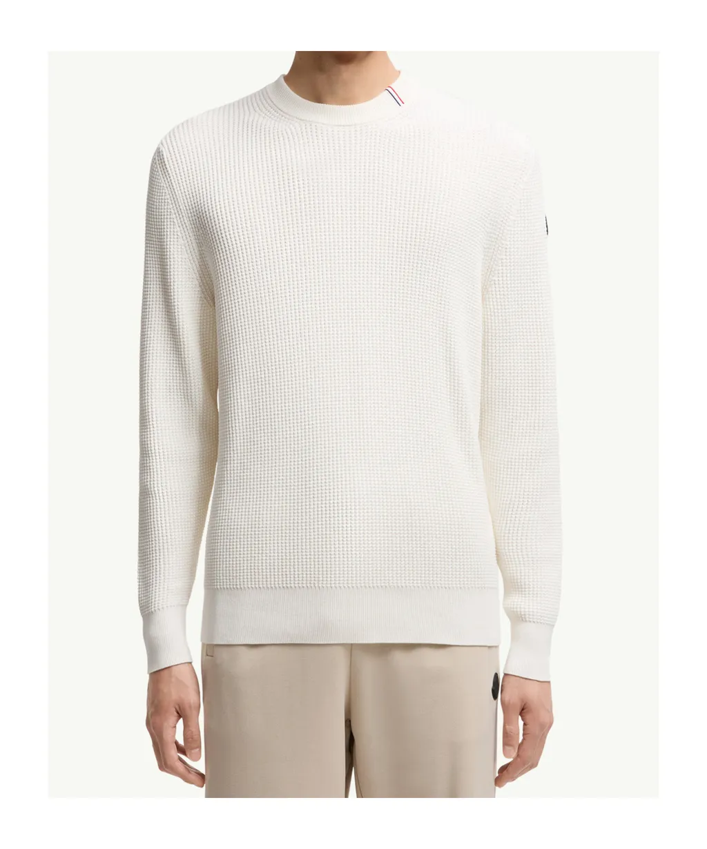 Moncler Logo Patch Crewneck Jumper
