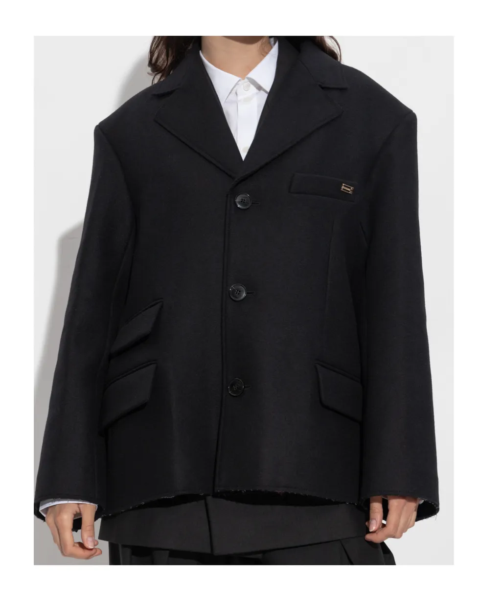 Raw-Cut Blazer