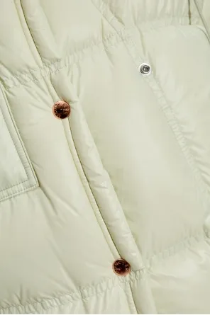 Moncler Erea Square-Quilted Hooded Short Down Jacket