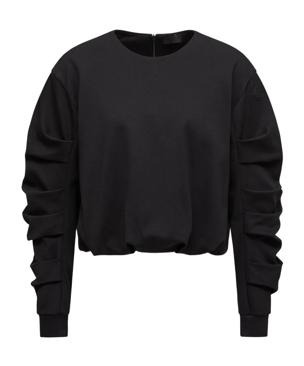 Moncler Pleated Crewneck Sweatshirt