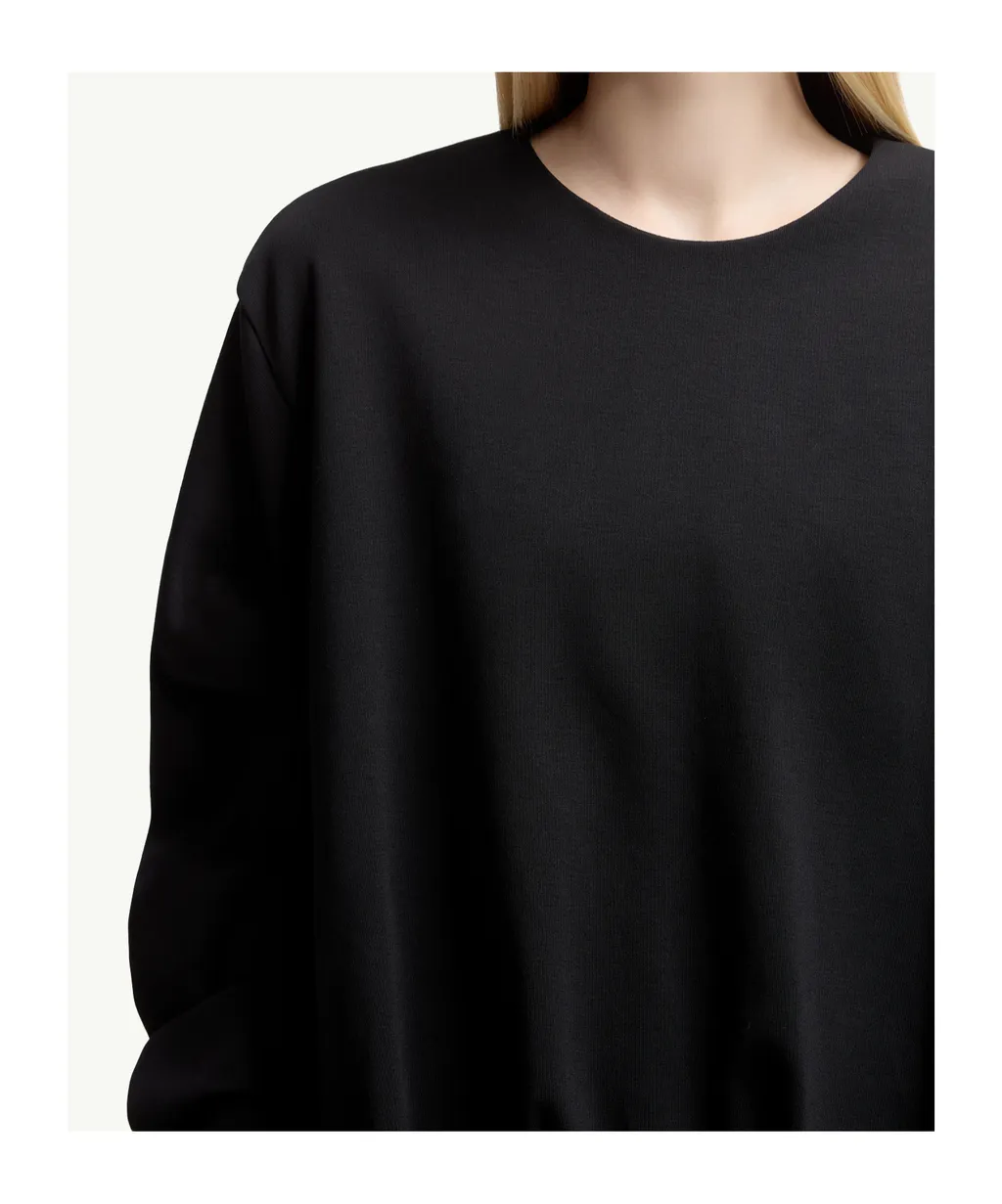 Moncler Pleated Crewneck Sweatshirt