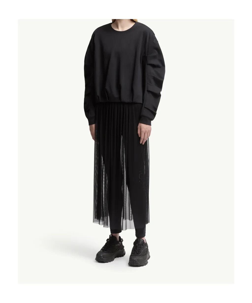 Moncler Pleated Crewneck Sweatshirt